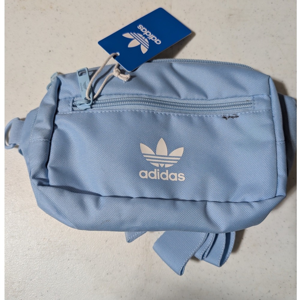 Adidas Originals For All Waist Pack Clear Sky Blue Trefoil Hip Bag JJ7886 NEW